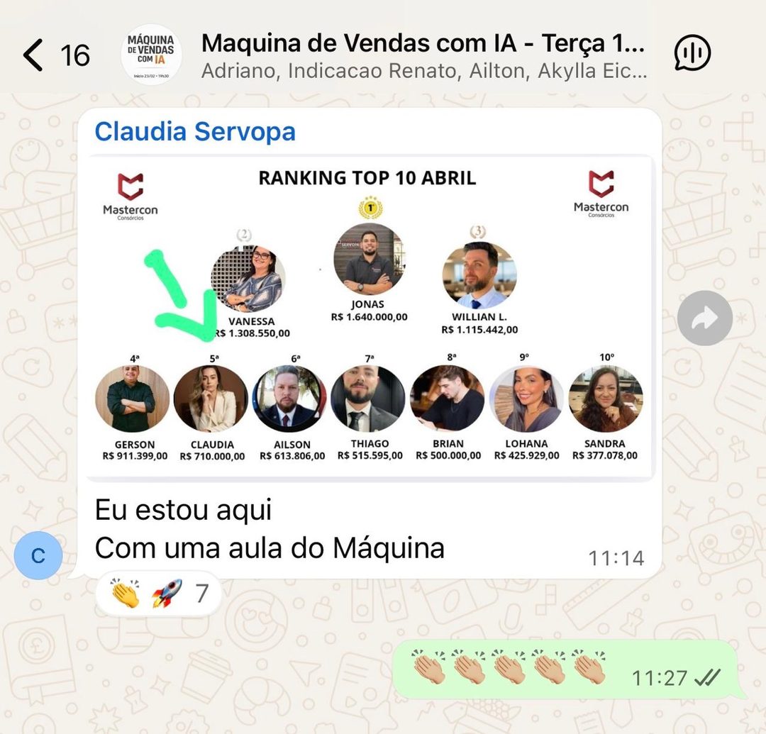 Depoimento de aluno 7